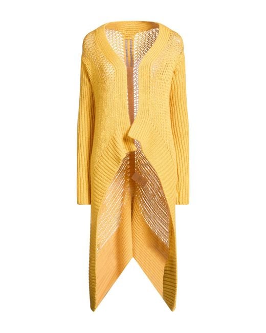 Rick Owens Yellow Cardigan