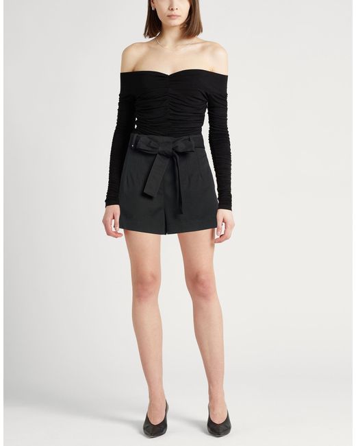 Moncler Black Shorts & Bermuda Shorts Polyester, Cotton