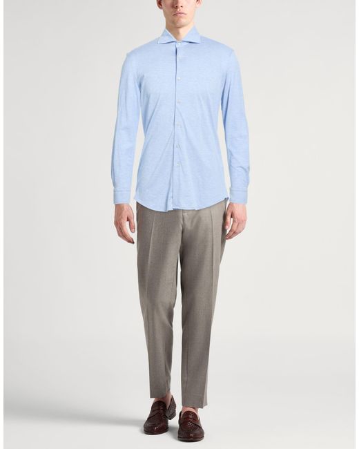Paul & Shark Blue Shirt Cotton for men