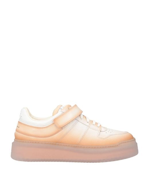 Santoni Pink Sneakers Leather