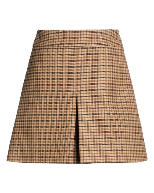 Céline Natural Mini Skirt Wool