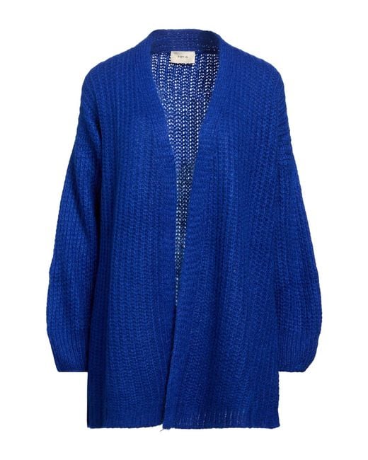 Toy G. Blue Bright Cardigan Acrylic, Polyamide, Mohair Wool, Wool
