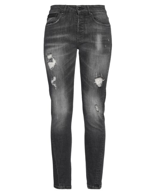 CoSTUME NATIONAL Gray Jeans Cotton, Elastane