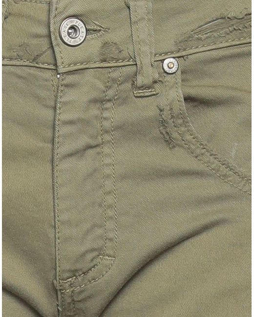 Please Green Denim Shorts