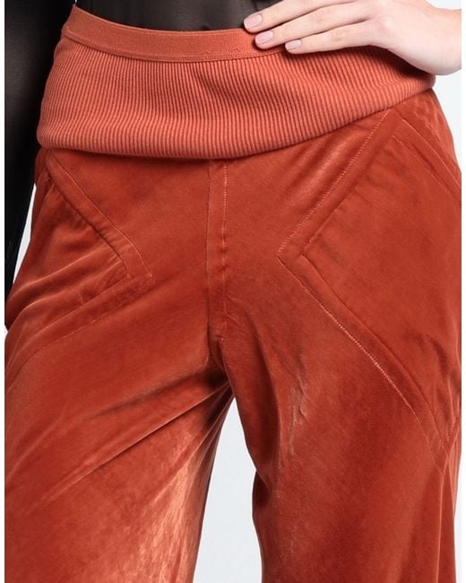 Rick Owens Red Trouser
