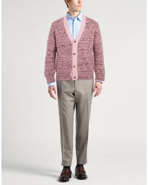 Lardini Pink Cardigan for men
