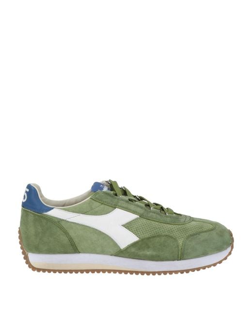 Diadora Green Sneakers Leather for men