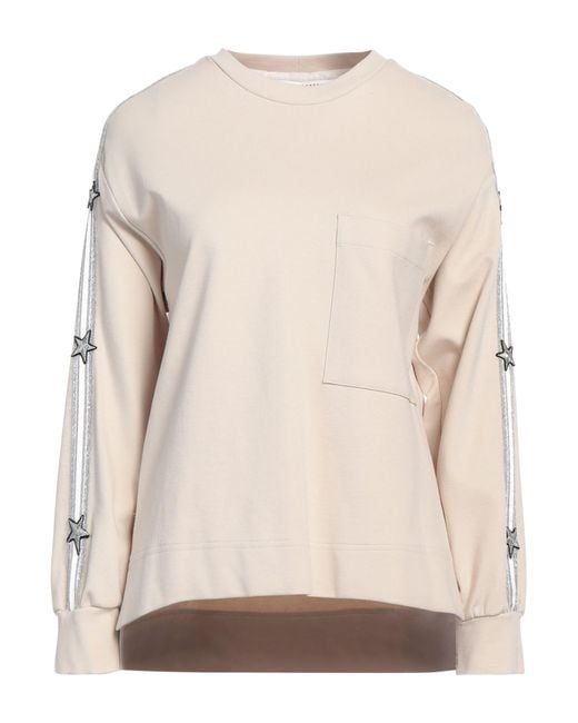 Shirtaporter Natural Sweatshirt Viscose, Nylon, Elastane