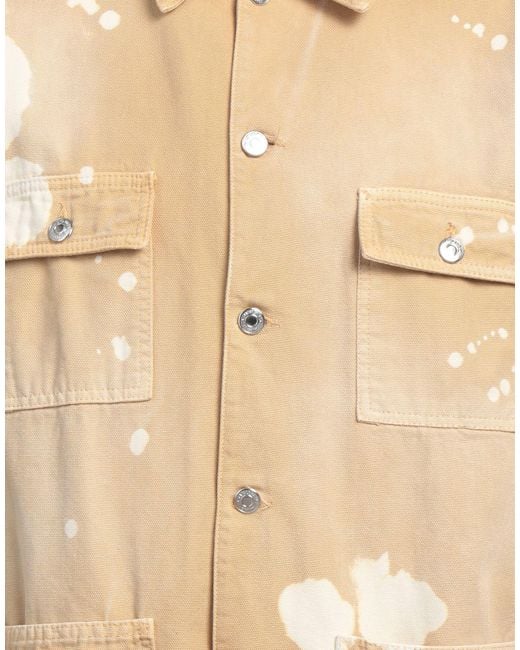 MSGM Natural Camel Denim Outerwear Cotton