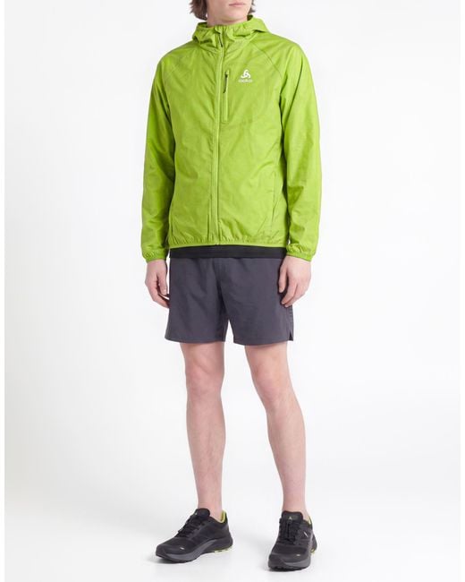 Odlo Green Overcoat & Trench Coat Polyamide, Polyester for men
