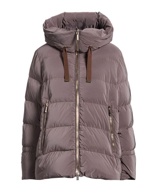 Moorer Brown Taupe Puffer Polyamide, Polyester