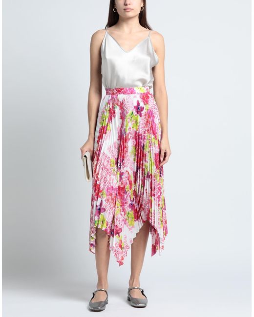 Jupe Plissée À Fleurs Versace en coloris Multicolor