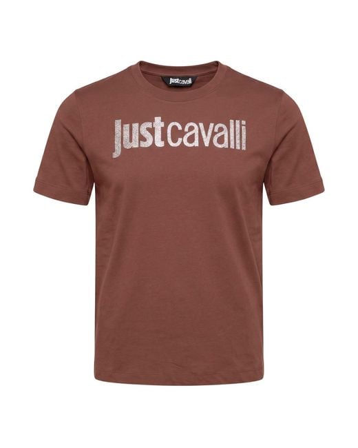 Just Cavalli Brown T-Shirt Cotton