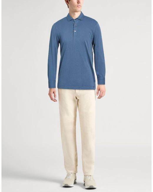 Drumohr Blue Polo Shirts for men