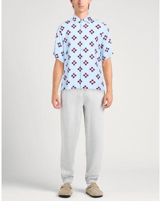 Sandro Blue Sky Shirt Viscose for men