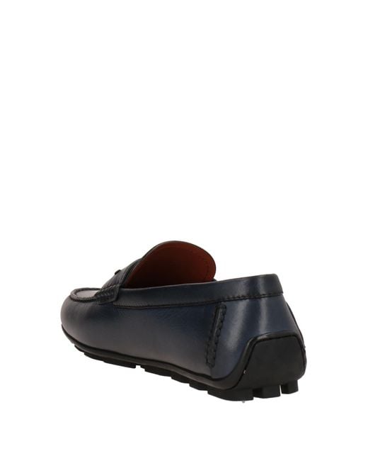 Mocasines Zegna de hombre de color Azul Lyst