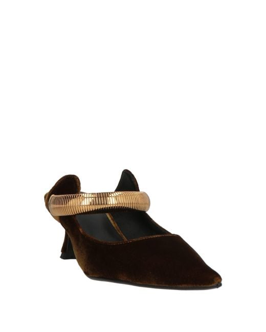 Lola Cruz Brown Mustard Mules & Clogs Textile Fibers