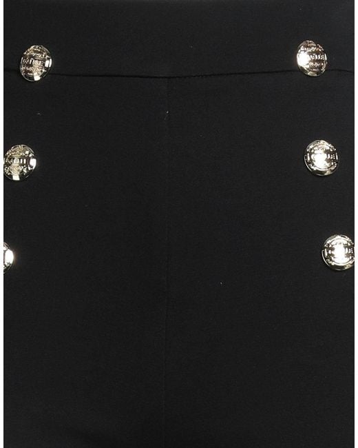 Gaelle Paris Black Pants Rayon, Polyamide, Elastane