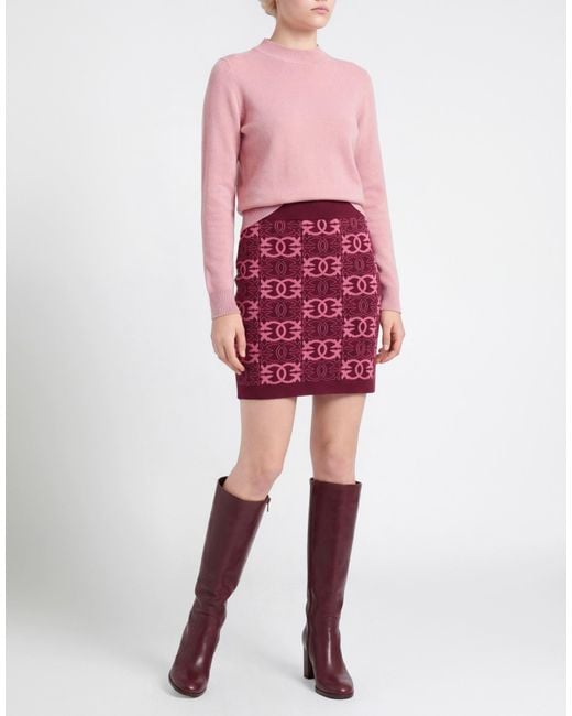 Pinko Red Mini Skirt