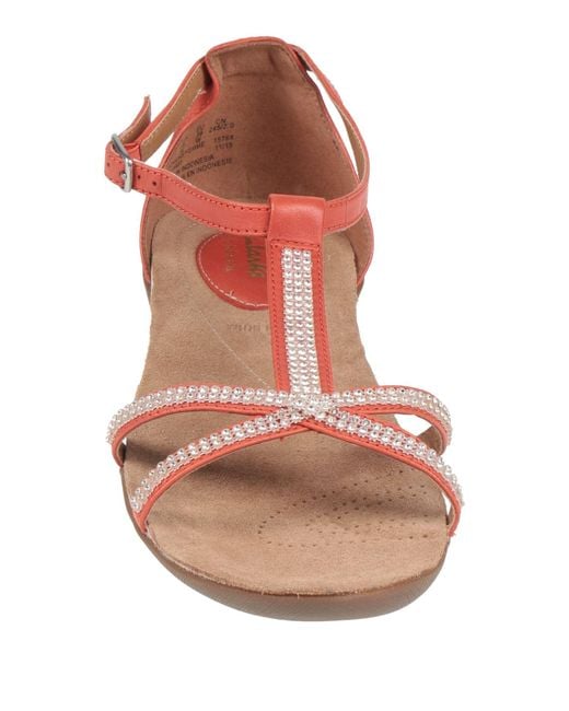 Clarks Pink Sandals Leather
