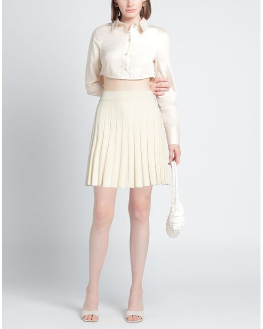 Sandro Natural Mini Skirt