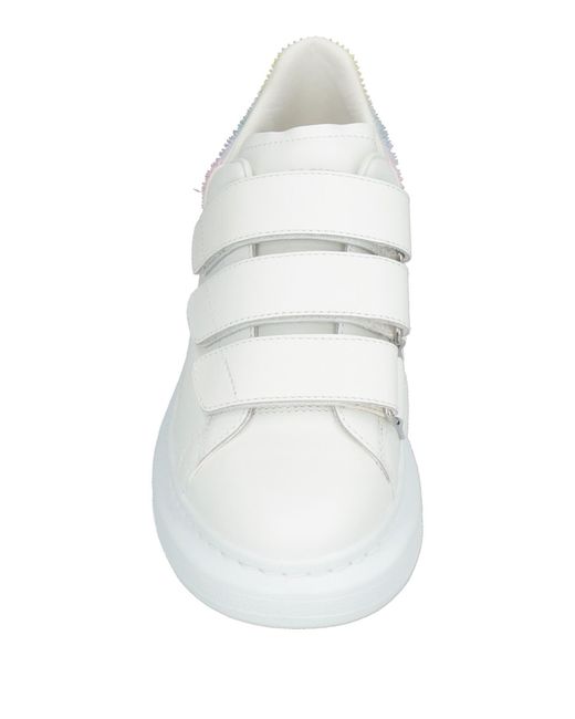 McQueen White Sneakers Leather