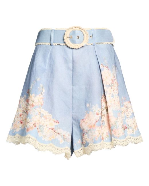 Zimmermann Blue Sky Shorts & Bermuda Shorts Linen
