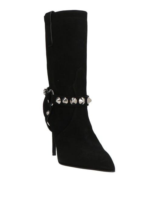 Lella Baldi Black Ankle Boots Leather
