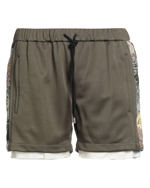 Children of the discordance Gray Military Shorts & Bermuda Shorts Polyester, Cotton for men