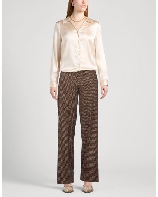 Siyu Brown Pants Viscose, Polyamide, Elastane