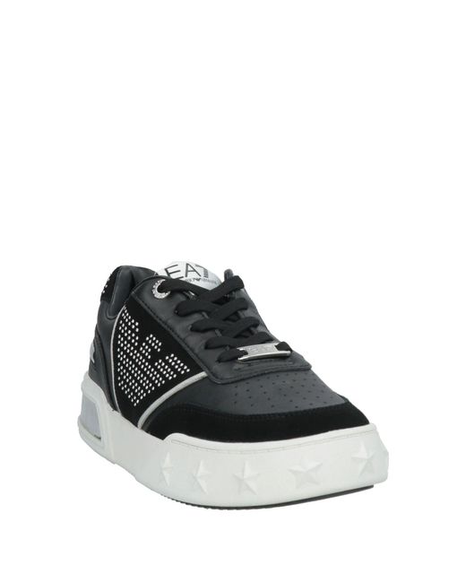 EA7 Black Sneakers Leather