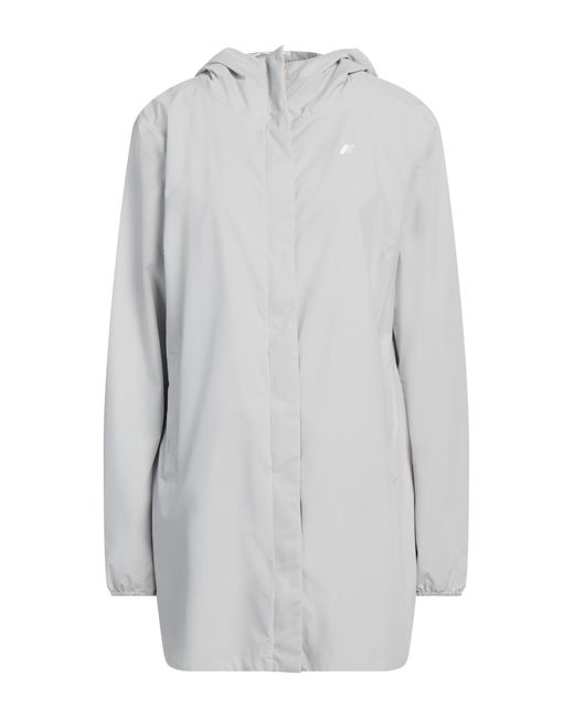 K-Way Gray Overcoat & Trench Coat