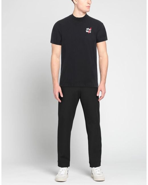 AFTER LABEL Black T-shirt for men