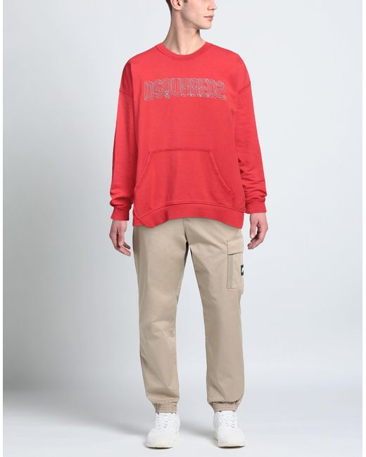 DSquared² Red Sweatshirt for men