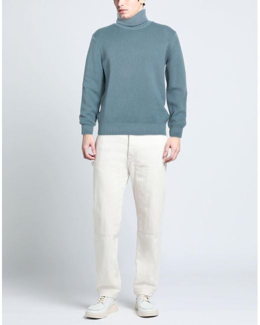 FILIPPO DE LAURENTIIS Blue Turtleneck for men
