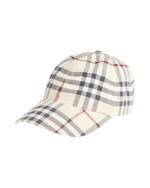 Burberry White Hat Cotton