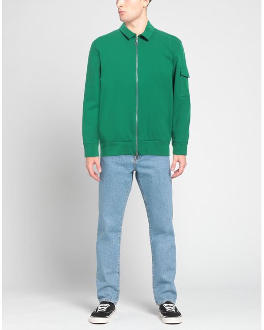 Hōsio Green Sweatshirt Cotton, Polyamide, Elastane for men