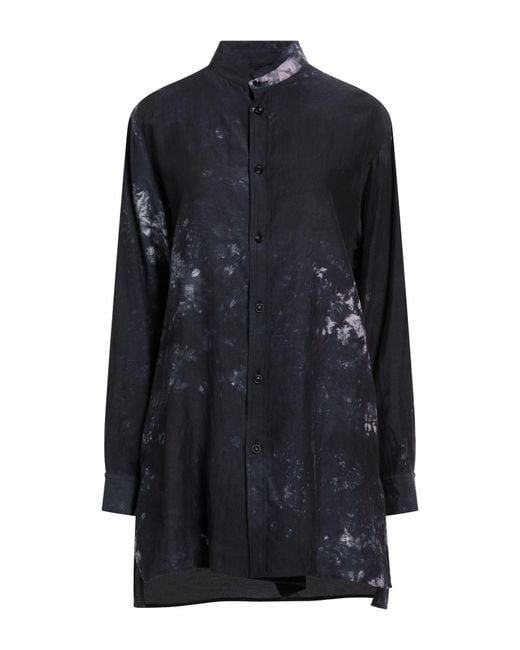 Y's Yohji Yamamoto Blue Midnight Shirt Cupro, Cotton