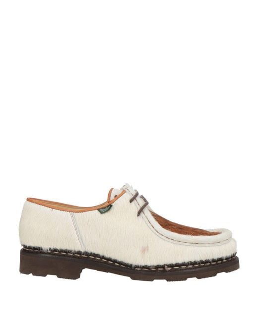 Paraboot White Lace-Up Shoes Leather for men