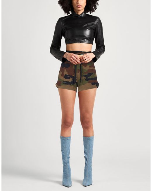 Moschino Gray Military Shorts & Bermuda Shorts Cotton, Elastane