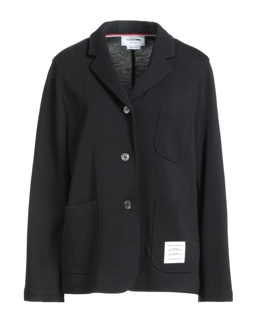 Thom Browne Black Blazer Virgin Wool