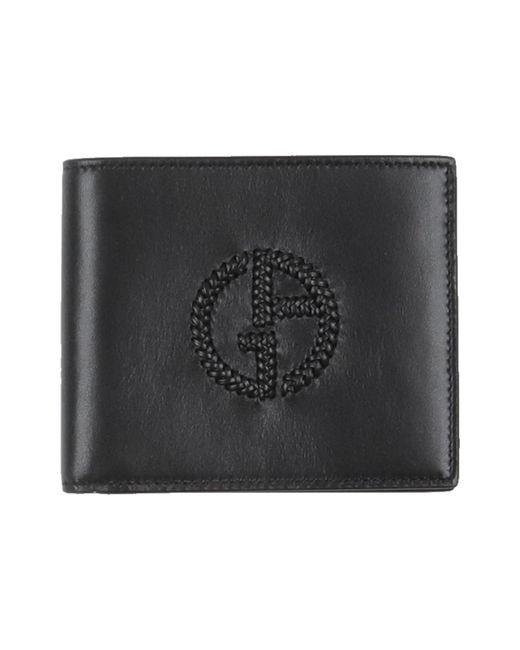 Giorgio Armani Black Wallet Leather