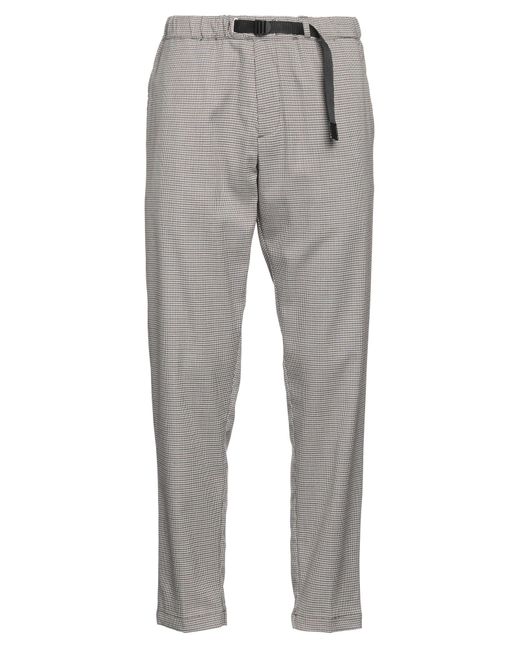 White Sand Gray Pants Polyester, Viscose, Elastane for men
