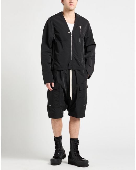 Rick Owens Black Jacket Polyester for men