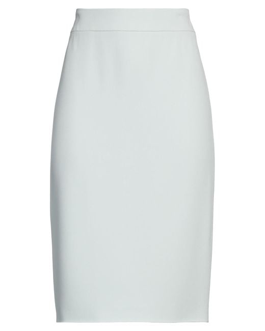 Emporio Armani White Midi Skirt