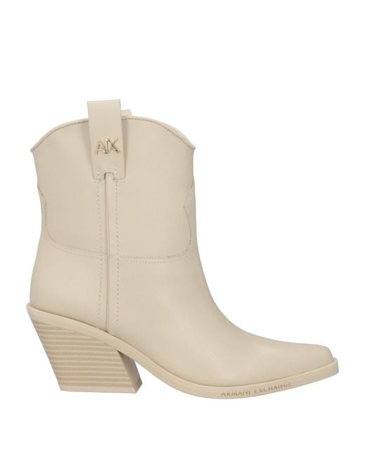 ARMANI EXCHANGE Natural Ankle Boots