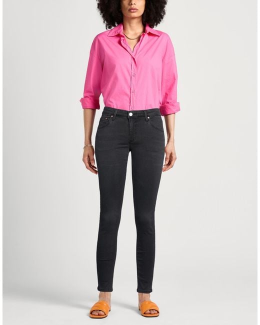 AG Jeans Black Jeans Cotton, Modal, Polyester, Elastane