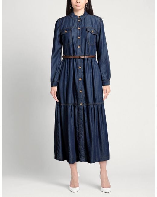 Oltre Blue Maxi Dress