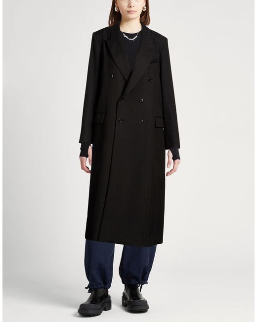 Barena Black Coat Virgin Wool