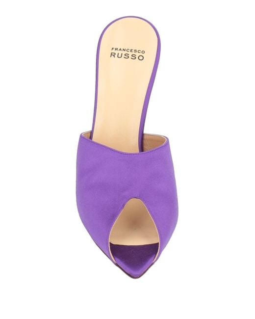 Francesco Russo Purple Sandals